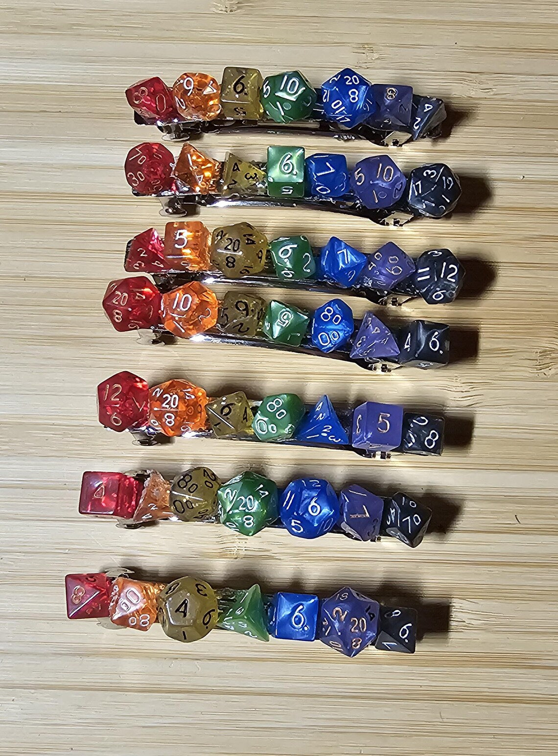 Dice Barrettes