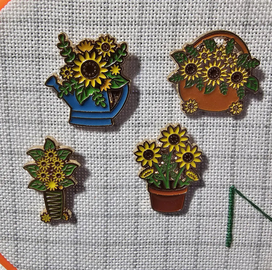 Bunch of Sunflowers Magnetic Needle Minder for Embroidery Cross Stitch Needlepoint Diamond Painting Needle Nanny