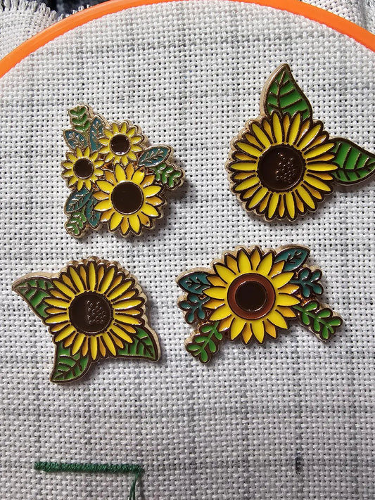 Sunflowers Magnetic Needle Minder for Embroidery Cross Stitch Needlepoint Diamond Painting Needle Nanny Choose From 4 Designs