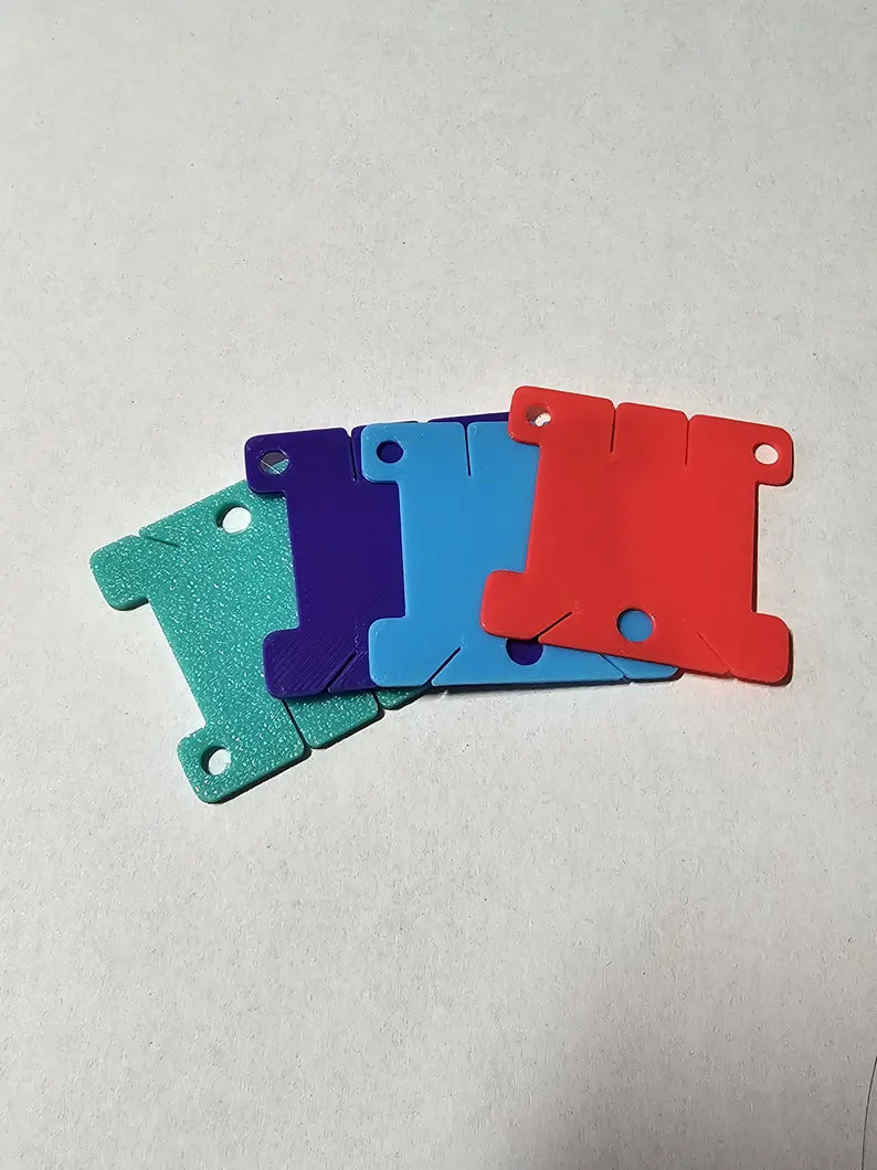 3D Printed Floss Bobbins Set of 12, 25 or 50 3D Printed 1MM  For DMC Floss Cross Stitch, Embroidery thread, Needlepoint