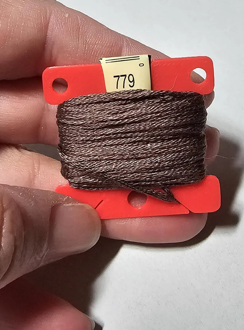3D Printed Floss Bobbins Set of 12, 25 or 50 3D Printed 1MM  For DMC Floss Cross Stitch, Embroidery thread, Needlepoint