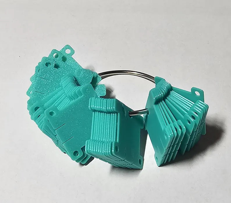 3D Printed Floss Bobbins Set of 12, 25 or 50 3D Printed 1MM  For DMC Floss Cross Stitch, Embroidery thread, Needlepoint