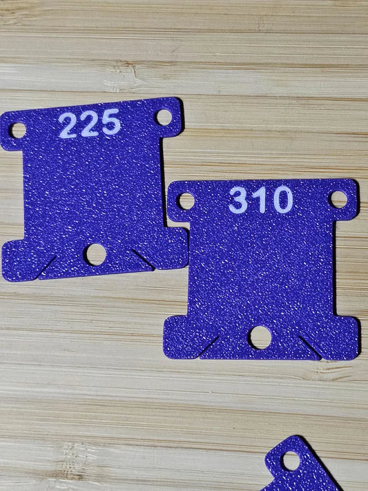 Full Set DMC Standard Numbered Embroidery Floss Bobbins 3D Printed For Cross Stitch, Embroidery, 500 Piece Set Include 1-ECRU Plus Blanks