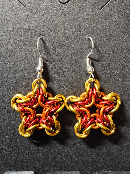 Fire Star Earrings